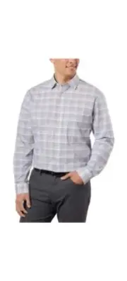 Calvin Klein Men’s Comfort Dress Shirt Large 16-16.5 36-37 Purple B31