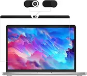 Magnetic Anti Blue Light Filter for MacBook Air 13.6 Inch M4/M2/M3(2025-2022)-A3240 A2681 A3113 Removable Computer Film,Bubble-Free Monitor Shield With Camera Cover