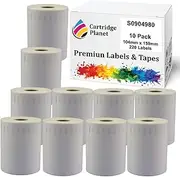 Cartridge Planet 10 Pack Compatible Extra Large Shipping Label Roll for Dymo S0904980 S0904980 104mm x 159mm 220 Labels for Dymo LabelWriter 4XL