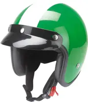 Redbike RB-753 Oldtimer Jet Helmet, white-green, Size XS for Men White Green
