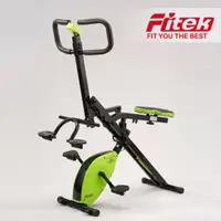 在飛比找PChome24h購物優惠-【Fitek健身網】兩用炫腹騎馬健身車 / 折疊式磁控健身車