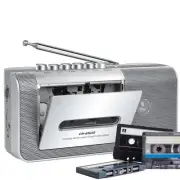 Portable Cassette Recorder Player, Cassette Tape Player Recorder with AM/FM,B...