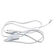 White 303 Rocker Switch Power Cord with Push Button Switch 1.8M Copper Cord F...