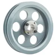 Cast Iron 8.75" Dual Groove Pulley Belt B Section 5L with 1-3/16" Sheave Bushing