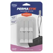Permastik Small Steel Metal Hooks - 6 Pack