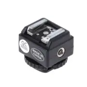 Hot Shoe Converter Adapter PC Sync Socket Accessory For Nikon Flash To Canon Cam