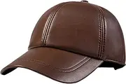[HAMKVBPR] Baseball Cap Unisex Men Baseball Cap Retro Leisure Outdoor Warm Adjustable Outdoor Sports Hat(Brown)