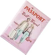 [Generic] Passport Cover for Travel, Passport Holder Case, Travel, Waterproof, pink, Zwei Personen, See description