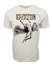 Led Zeppelin Zoso Natural Graphic T shirt