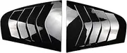 Compatible for BMW F30 Car Styling Rear Window Louvers 3 Series 318i 320d 320i 330i 330d 11-19 Rear Triangle Window Shade Spoiler Bodykits(Gloss Black)