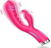 Thrust Dildo Rabbit Vibrator Sex Toy for Women, G-Spot Dildo Thrust Vibrator Clitoral Nipple Stimulator with 20 Vibration Modes, Realistic Anal Plug Toy Dildo Adult Sex Toy for Female Pleasure