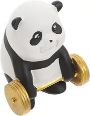 Kisangel Panda Ornament Tabletop Home Decor Home Decorations Panda Adornment Home Supplies Resin Ornament Resin Panda Resin Artwork Small Panda Shaped Craft Table Decor Panda Photo Prop