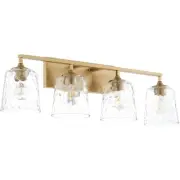 Quorum International 5005-4-180 Eldorado Bathroom Vanity Light Aged Brass