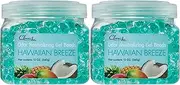 (Hawaiian Breeze) - Clear Air Odour Eliminator Gel Beads - Air Freshener - 2 Pack (2 x 350ml) (Hawaiian Breeze)