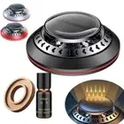 Solar Powered Air Freshener Car UFO Fragrance Diffuser Ornament Essential Oil #T