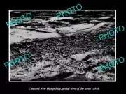 OLD LARGE HISTORIC PHOTO CONCORD NEW HAMPSHIRE AERIAL VIEW OF THE TOWN c1940