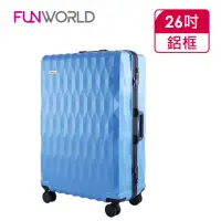 在飛比找momo購物網優惠-【FUNWORLD】【全新福利品】26吋鑽石紋經典鋁框輕量行