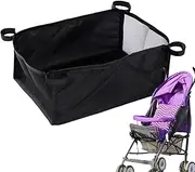 Baby Stroller Bottom Storage Bag, UniversalStroller Bottom Basket, Large Capacity Pushchair Storage Bag, Multifunctional Storage Bag for Cups, Bottles, Diapers, Etc.