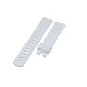 20mm White Rubber Watch Strap For Omega Seamaster Diver 300m