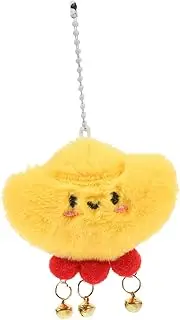 ERINGOGO Unique Plush Yuanbao Doll Pendant for Backpack Squeaky Keychain Ornament Fun Toy Accessory