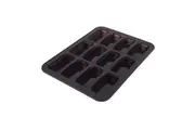 Daily Bake Non Stick Silicone 12 Cup Mini Loaf Pan Baking Mould w Steel Frame