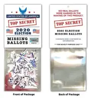 2020 Election Missing Trump Ballots FUN CHRISTMAS WHITE ELEPHANT PARTY GIFT MAGA