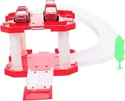 QUMIIRITY 1 Set Fire Truck for Engine Parking Lot Playset Early Educational for Boys Birthday for Interactive Vehicle Learning