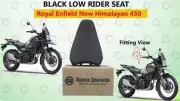 Royal Enfield "Black Low Rider Seat For New Himalayan 450"