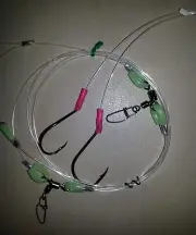 1X MONOFILAMENT 100LB RIGS ULTIMATE II 2 LUMO DROPPERS 6/0 BEAK 7/0 CIRCLE HOOKS