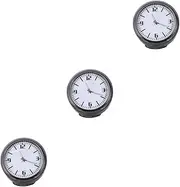 GLEAVI 3pcs Car Air Vent Clip Quartz Clock Compact Stick Clock for Dashboard Accessory for Vehicle Timekeeping Convenient and Practical Design