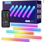 NEW ~ GOVEE Glide RGBIC Music Sync Wall Lights Works Alexa & Google (6) Bar Kit