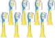【日本代購】Senyum兒童替換牙刷飛利浦Sonicare 兒童替換牙刷電動牙刷HX6032/94、HX6340、HX6321、HX6330、HX6331、HX6320、HX6034適用兒童用小巧8支套裝