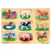 Melissa & Doug 268 Farm Sound Wooden Puzzle