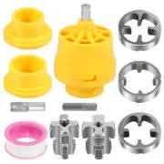 PVC Thread Maker Tool Precise Pipe Threader Kit with 3 Dies Plumbing Tool