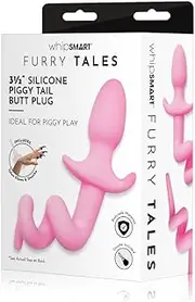 Furry Tales - 3.5 Inch Silicone Piggy Tail Butt Plug