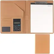 A4 Work Folder Clipboard Folder, Portfolio Folder A4 Faux Leather A4 Folder Work Writing Foldover Clipboard with Cover Portfolio Organiser