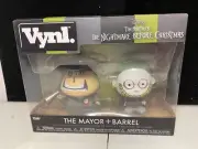 FUNKO VYNL Nightmare Before Christmas Mayor and Barrel Vinyl Figures Disney