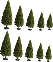 10 Pack Sand Table Pine Trees Realistic Artificial Construction Trees for Micro-Landscape Projects