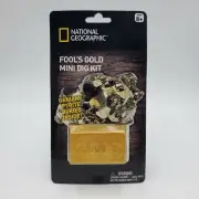 National Geographic Fool's Gold Mini Dig Kit Excavate a Genuine Gemstone NEW