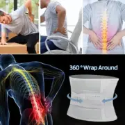 Women Men Lumbar Support Waist Trainer Support Belt for Lower Back Pain Relif