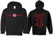TODDLER HOODIE SWEAT SHIRT CUSTOM NUMBER PLATE MX MOTOCROSS BIKE