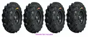 (2) 23X8-11 & (2) 25-12-9 GBC Dirt Devil Tires 88-00 Honda TRX300 Fourtrax 2x4
