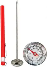 Compost Thermometer Stainless Steel Probe Thermometer for Home and Backyard Composting Gardening Tool