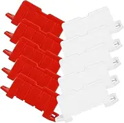 ERINGOGO 20pcs Mini Road Sign Barricade Toy Set for Boys and Girls Traffic Signs Playset Mini Barricades Road Blocks for Preschoolers Learning Play