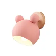 Cartoon E27 Led White Light Wall Lamp For Bedside Passage (Pink)