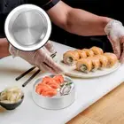 Round Sushi Serving Tray Plate Sashimi Holder Sushi Storage Tray Food Display