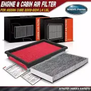 Engine & Activated Carbon Cabin Air Filter for Nissan Cube 2009-2014 L4 1.8L (for: Nissan)
