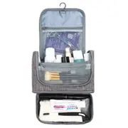 Waterproof Hanging Travel Toiletry and Cosmetic Bag Large Makeup Organizer Portable Case -Grey
