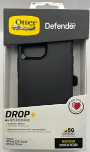 OtterBox iPhone 13 mini & iPhone 12 mini Defender Series Case - BLACK 77-83426