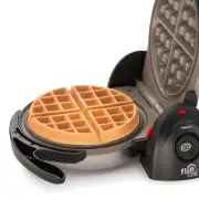 Crispy and Tender 7-Inch Ceramic Belgian Waffle Maker - Enjoy Restaurant Quality